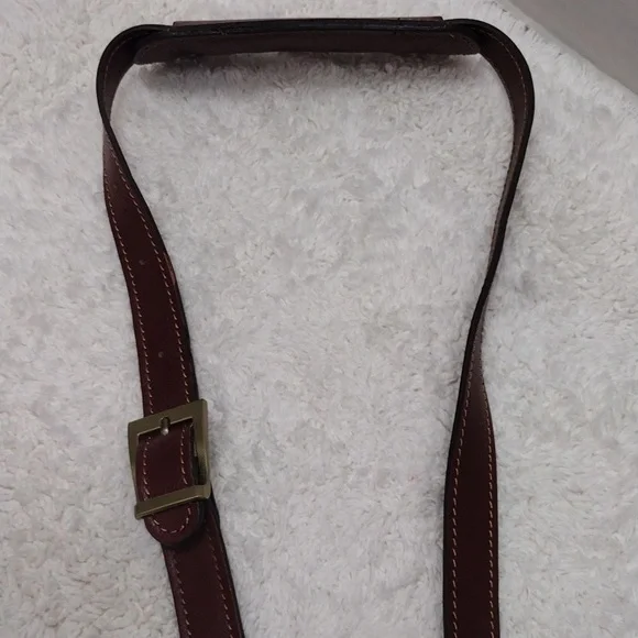 Brown Leather Shoulder Strap Adjustable 40 1/2"-46" L x 1" W #135-44 - Picture 9 of 16